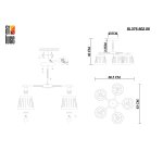 Люстра потолочная St luce SL375.502.05 PASSETO