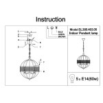 Люстра подвесная St luce SL380.403.05 LEGATO