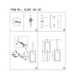 Светильник настенный бра St luce SL397.101.02 CASELIA