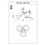 Люстра потолочная St luce SL418.102.03 GALIO