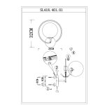 Светильник настенный бра St luce SL418.401.01 GALIO