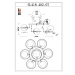 Люстра потолочная St luce SL418.402.07 GALIO