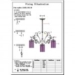 Люстра подвесная St luce SL425.503.06 PETRA