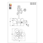 Люстра подвесная St luce SL434.203.09 CALMARE