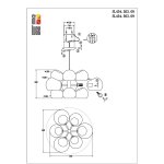 Люстра подвесная St luce SL434.503.09 CALMARE