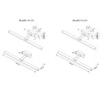 Светильник настенный St luce SL445.111.01 PARALLELA