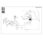 Светильник настенный бра St luce SL461.101.01 MOSSA
