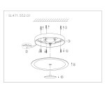 Светильник настенно-потолочный St luce SL471.552.01 PERLE