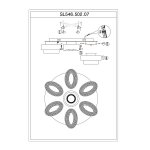 Люстра потолочная St luce SL546.502.07 Ovale