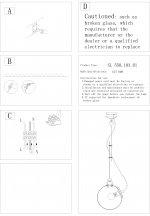 Светильник подвесной St luce SL550.103.01 SENZA