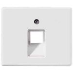 JUNG SL 500 Бел Накладка 1-ой наклонной ТЛФ/комп розетки (SL569-1UAWW)