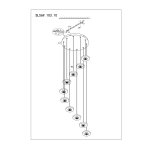 Светильник подвесной St luce SL569.103.10 VEDETTE