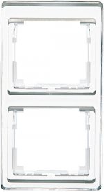 JUNG SL 500 Серебро Рамка 2-я вертикальная (SL582SI)