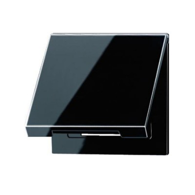 JUNG SL 500 Черный Откидная крышка для розеток и изделий 50х50 (SL590KLSW) JUNG SL 500 Черный Откидная крышка для розеток и изделий 50х50 (SL590KLSW)