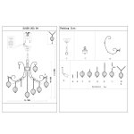Люстра подвесная St luce SL659.203.04 FRUTTI