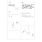 Люстра подвесная St luce SL712.803.03 GENIO