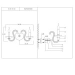Светильник настенный бра St luce SL757.801.02 NINFA