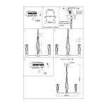 Люстра подвесная St luce SL815.203.06 PROGETTO