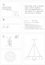 Люстра подвесная St luce SL854.103.09 GLIO