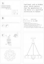 Люстра подвесная St luce SL854.243.09 GLIO