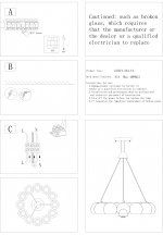 Люстра подвесная St luce SL854.243.12 GLIO