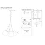 Люстра подвесная St luce SL873.503.04 NANO