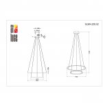 Светильник подвесной St luce SL904.203.02 ERTO