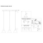 Светильник подвесной St luce SL930.103.03 CONO