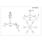 Люстра потолочная St luce SLE103502-06 BIANE