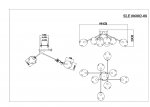 Люстра потолочная St luce SLE106002-08 MAREA