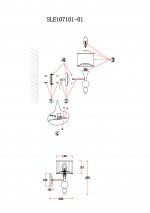 Светильник настенный St luce SLE107101-01 PAZIONE
