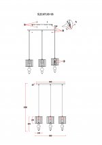 Светильник подвесной St luce SLE107103-03 PAZIONE