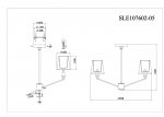 Люстра потолочная St luce SLE107602-05 GRINDA