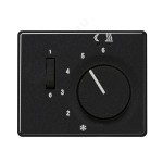 JUNG SL 500 Черный Накладка регулятора теплого пола(мех.FTR231U) (SLFTR231PLSW)