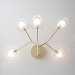 Светильник настенный бра Crystallux SOLE AP5 GOLD SOLE