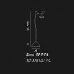 Подвесной светильник Vistosi SP ALMA P D1