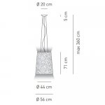 Подвесной светильник Axo Light SP DAMASCO 056 Axo