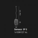 Подвесной светильник Vistosi SP DAMASCO CR NI