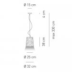 Подвесной светильник Axo Light SPDAM032E27GRXX