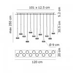 Подвесной светильник Axo Light SPFAI12RCSCRLED Fairy