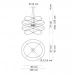 Подвесной светильник Axo Light SPHOOPS3ORORLED Hoops