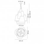Подвесной светильник Axo Light SPMEL120NEXXE27 Melting