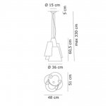 Подвесной светильник Axo Light SPMELT60NEXXE27 Melting