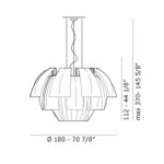 Подвесной светильник Axo Light SPPLU180E27FUXX Plumage