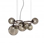 Люстра Puppet Ring SP 7 smoky/black nickel Vistosi