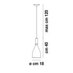 Подвесной светильник Vistosi SPSCINTCRBR