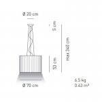 Подвесной светильник Axo Light SPSKR070E27 NE BC