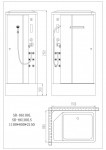 Душевая кабина с паром SR86100RAS