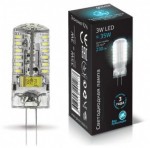 Лампа Gauss LED G4 12V 3W 240lm 4100K силикон (207707203)