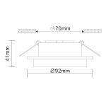 Встраиваемый светильник St luce ST206.408.01 CHOMIA